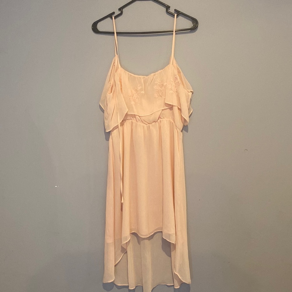 Forever 21 peach tie back dress